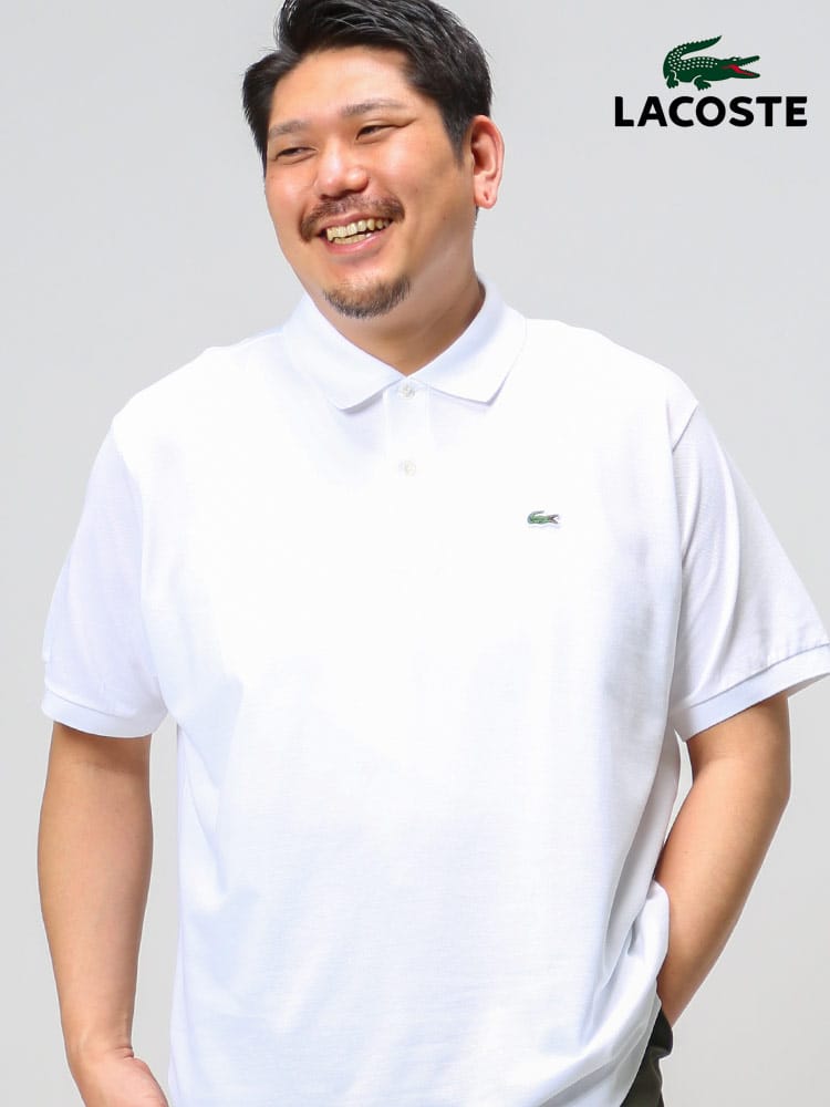 大きいサイズ メンズ LACOSTE (ラコステ) ワンポイント 半袖 ポロシャツ SS CLASSIC PIQUE POLO