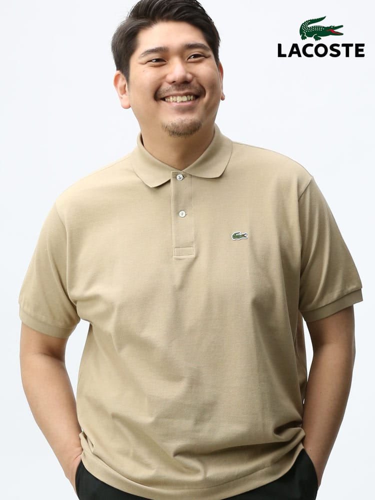 大きいサイズ メンズ LACOSTE (ラコステ) ワンポイント 半袖 ポロシャツ SS CLASSIC PIQUE POLO