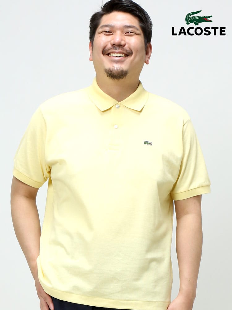 大きいサイズ メンズ LACOSTE (ラコステ) ワンポイント 半袖 ポロシャツ SS CLASSIC PIQUE POLO