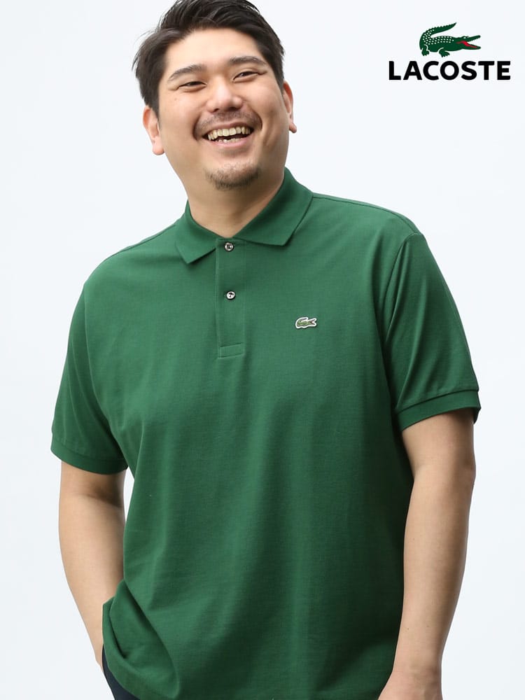 大きいサイズ メンズ LACOSTE (ラコステ) ワンポイント 半袖 ポロシャツ SS CLASSIC PIQUE POLO