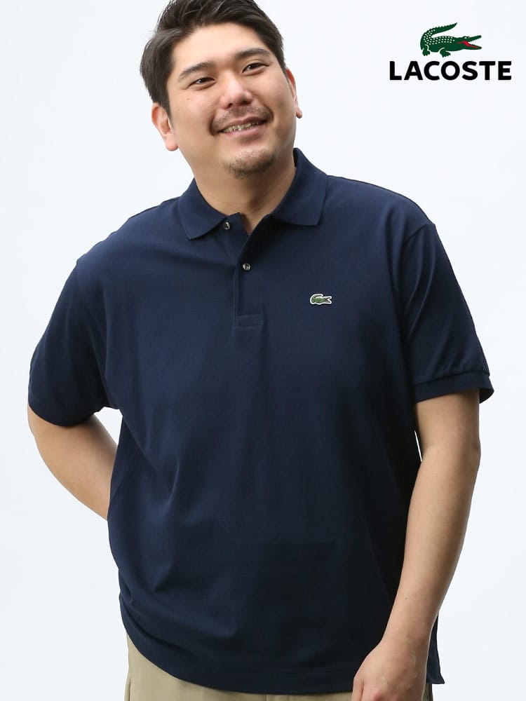 大きいサイズ メンズ LACOSTE (ラコステ) ワンポイント 半袖 ポロシャツ SS CLASSIC PIQUE POLO