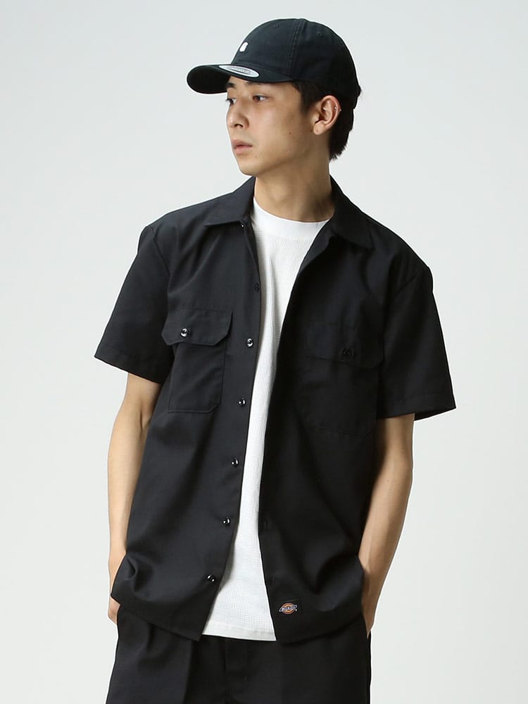 Dickies (ディッキーズ) ツイル ポケット 半袖 ワークシャツ ORIGINAL FIT