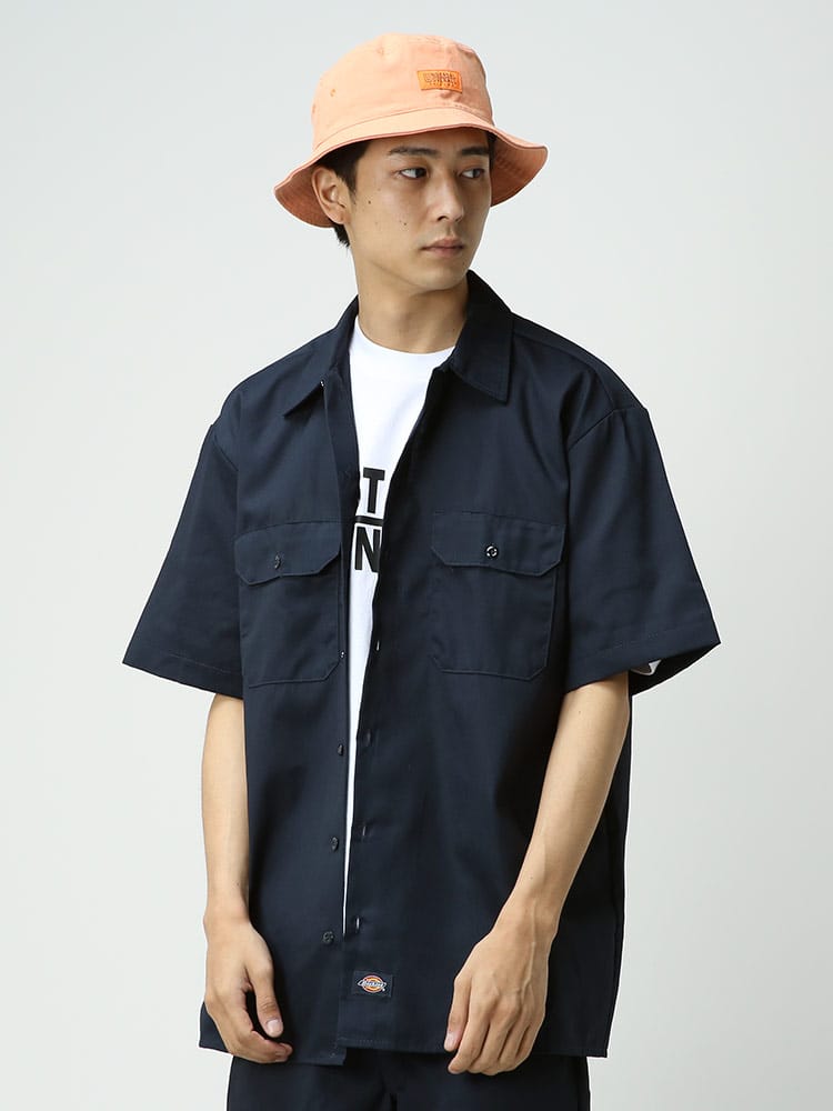 Dickies (ディッキーズ) ツイル ポケット 半袖 ワークシャツ ORIGINAL FIT