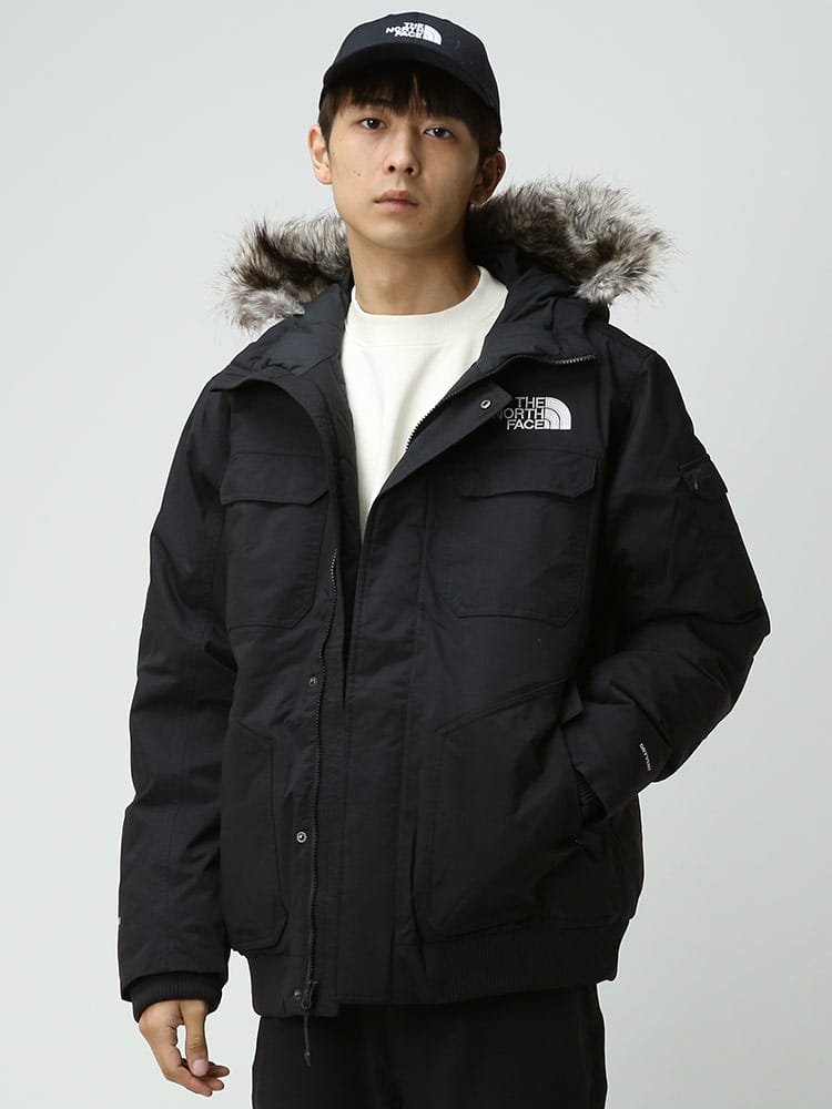 THE NORTH FACE (ザ ノースフェイス) ロゴ刺繍 フード フルジップ 