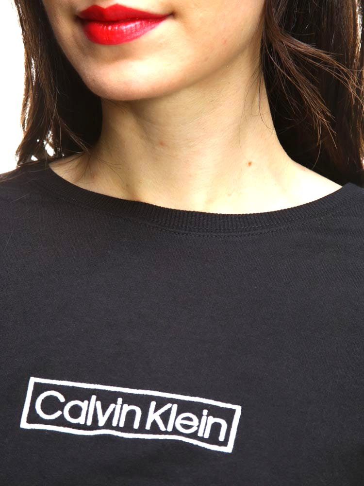 Calvin Klein (カルバンクライン) BOXロゴ刺繍 クルーネック 