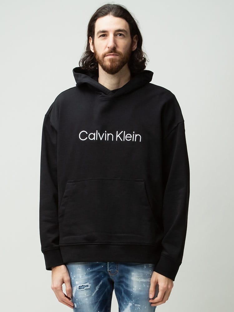 Calvin Klein (カルバンクライン) ロゴ刺繍 プルオーバー スウェット パーカー CK40HM231 メンズ