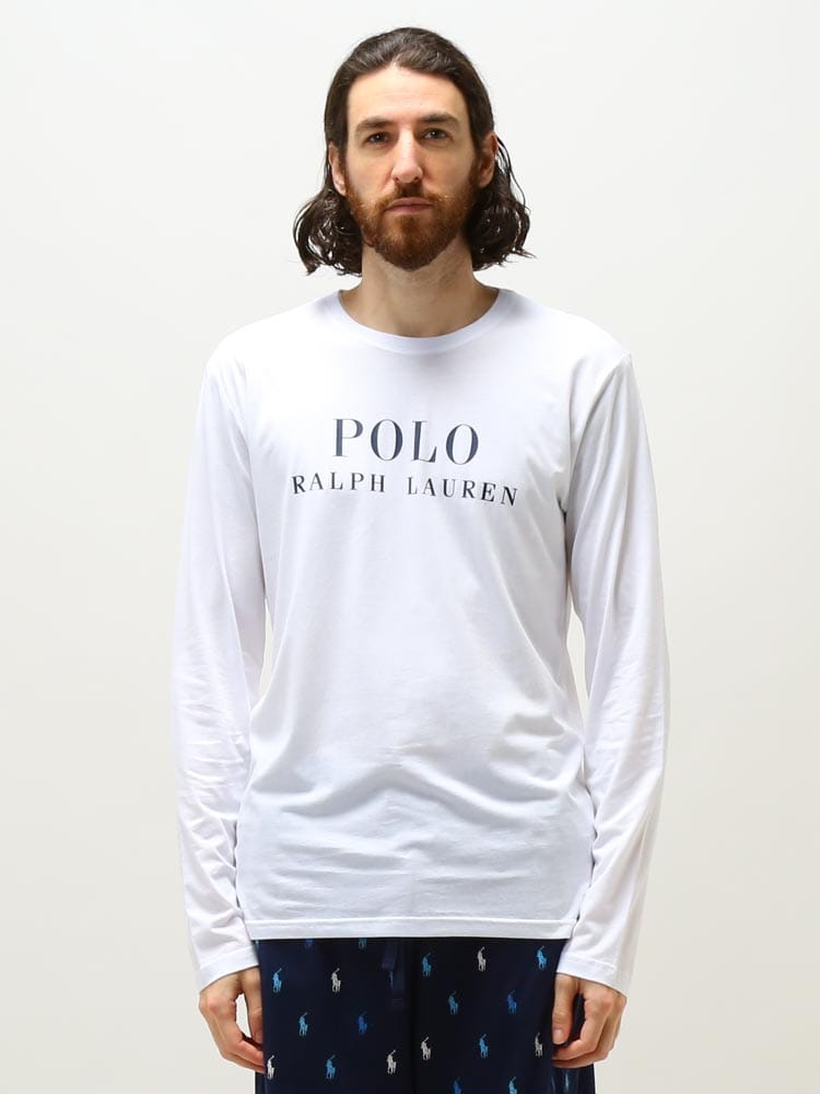POLO RALPH LAUREN (ポロラルフローレン) ロゴプリント クルーネック 長袖 Tシャツ RLPL91FR ブランド