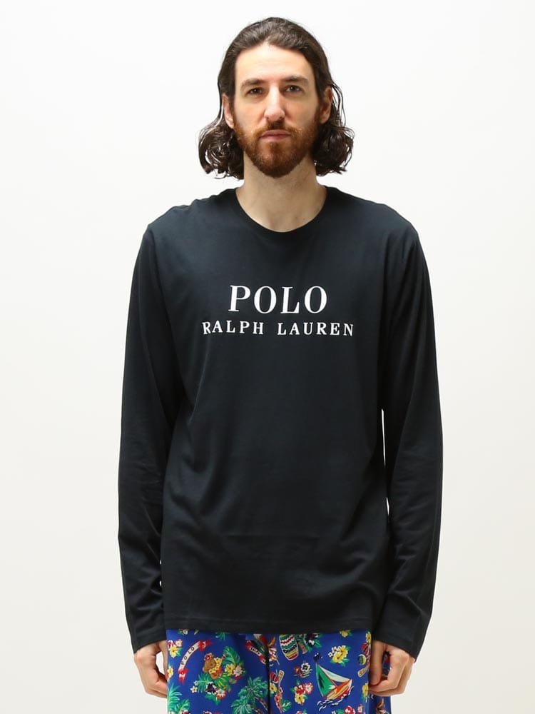 POLO RALPH LAUREN (ポロラルフローレン) ロゴプリント クルーネック 長袖 Tシャツ RLPL91FR ブランド