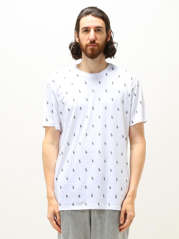 POLO RALPH LAUREN (ポロラルフローレン) PONY総柄 クルーネック 半袖 Tシャツ RLPL88FR ブランド
