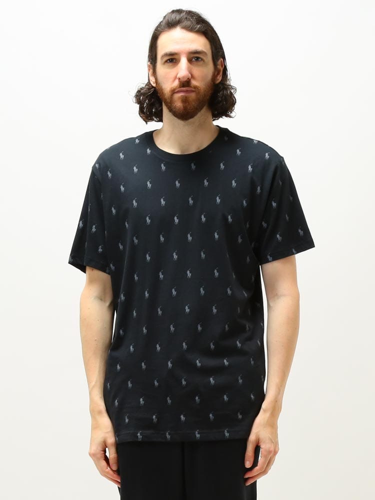 POLO RALPH LAUREN (ポロラルフローレン) PONY総柄 クルーネック 半袖 Tシャツ RLPL88FR