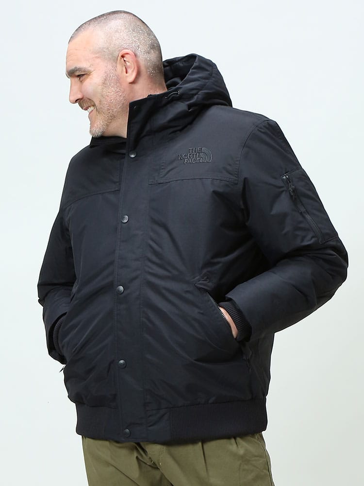 大きいサイズ メンズ THE NORTH FACE (ザ ノースフェイス) ロゴ刺繍 フルジップ ダウンジャケット 550 DRYVENT NEWINGTON JKT