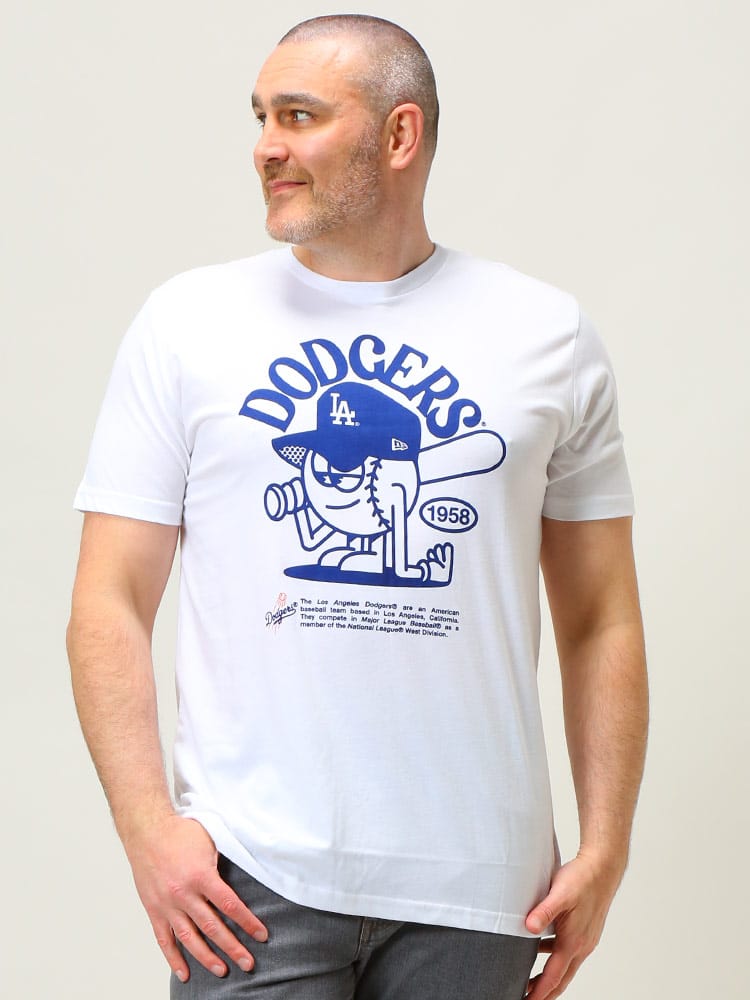 大きいサイズ メンズ NEW ERA (ニューエラ) フロントプリント クルーネック 半袖 Tシャツ MLB TEE TREND
