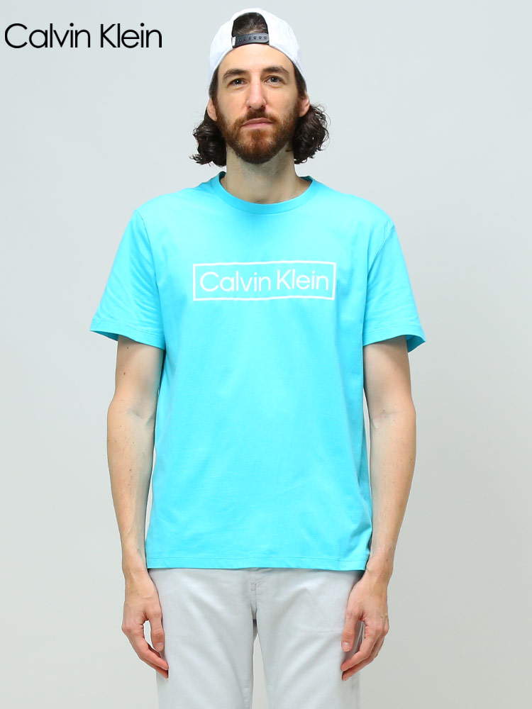 Calvin Klein カルバンクライン メンズ Tシャツ 半袖 ブランド BOX ロゴ クルーネック 大きいサイズ CK40HM800