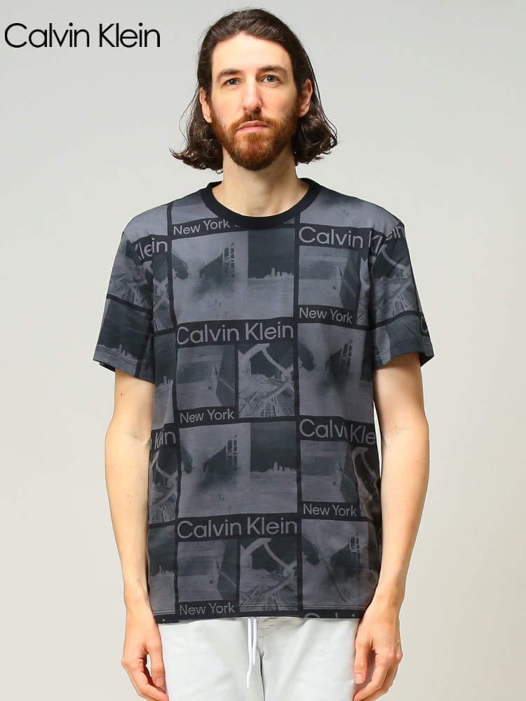 Calvin Klein (カルバンクライン) フォトプリント クルーネック 半袖 Tシャツ CK40IC815
