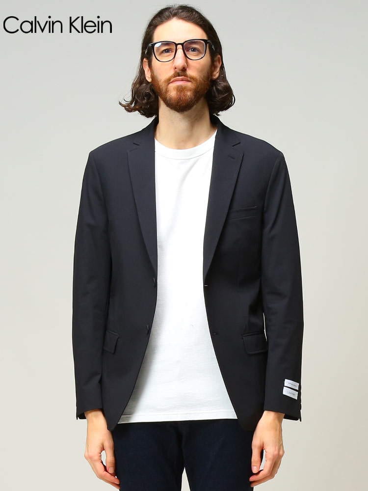 Calvin Klein (カルバンクライン) ストレッチ 無地 シングル ジャケット CKMELLISON7UW ブランド