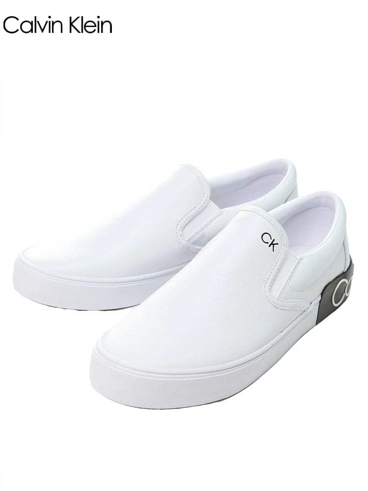 Calvin Klein カルバンクライン スニーカー メンズ ブランド ワンポイント ロゴ スリッポン 大きいサイズ CK CKRYOR2