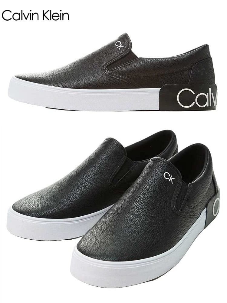 Calvin Klein カルバンクライン スニーカー メンズ ブランド ワンポイント ロゴ スリッポン 大きいサイズ CK CKRYOR2