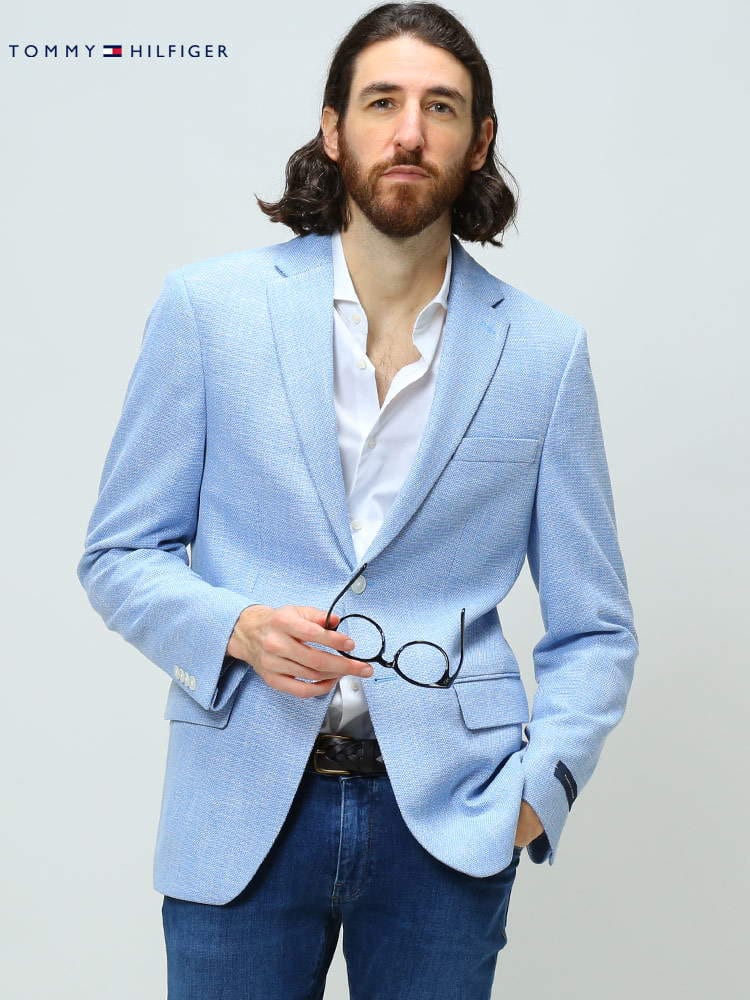 TOMMY HILFIGER トミーヒルフィガー トミー ヒルフィガー メンズ ブランド ジャケット ストレッチ シングル ビジネス 大きいサイズ 春 夏 秋 TMCONRADAKB 大きいサイズ メンズ