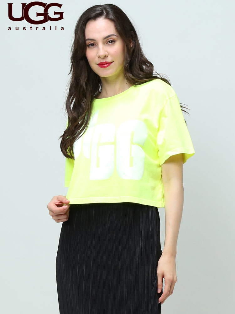 UGG australia アグ オーストラリア レディース ブランド BIGロゴ クルーネック 半袖 Tシャツ FIONNA LOGO UGGL1125161