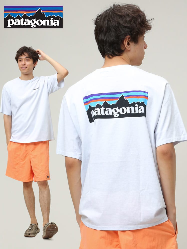 Patagonia (パタゴニア) バックロゴ クルーネック 半袖 Tシャツ LOGO Responsibili TEE