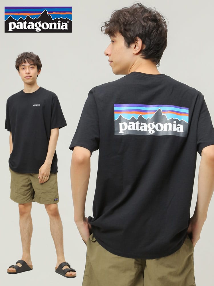 Patagonia (パタゴニア) バックロゴ クルーネック 半袖 Tシャツ LOGO Responsibili TEE