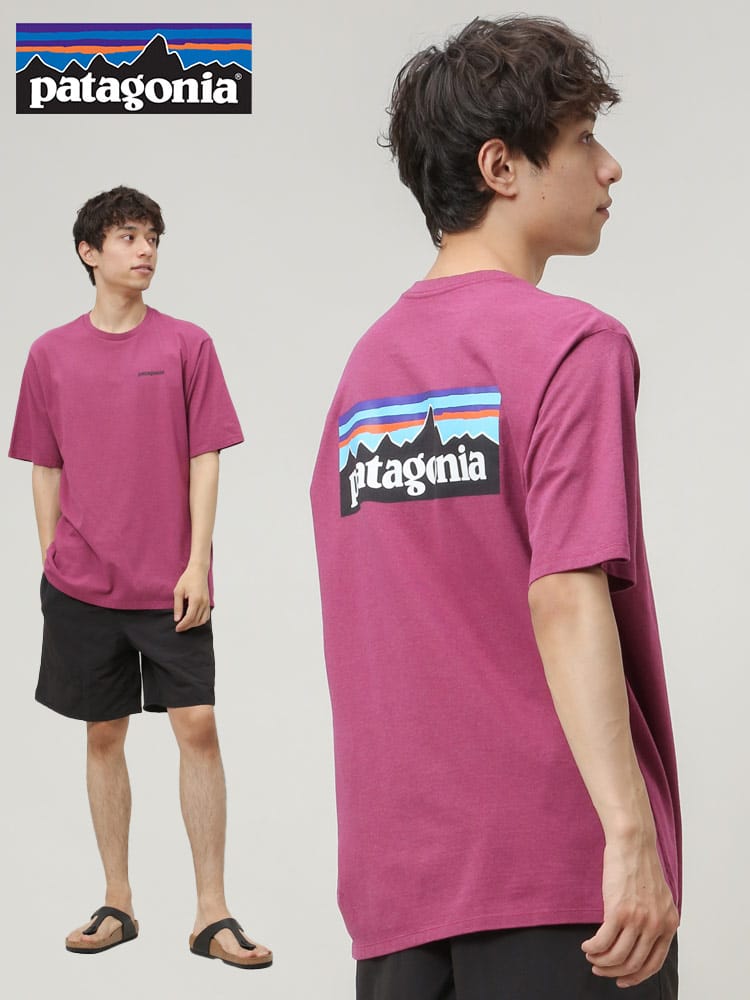 Patagonia (パタゴニア) バックロゴ クルーネック 半袖 Tシャツ LOGO Responsibili TEE