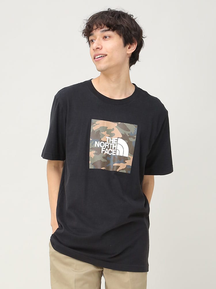 THE NORTH FACE (ザ ノースフェイス) ロゴプリント クルーネック 半袖 Tシャツ BOXED IN TEE