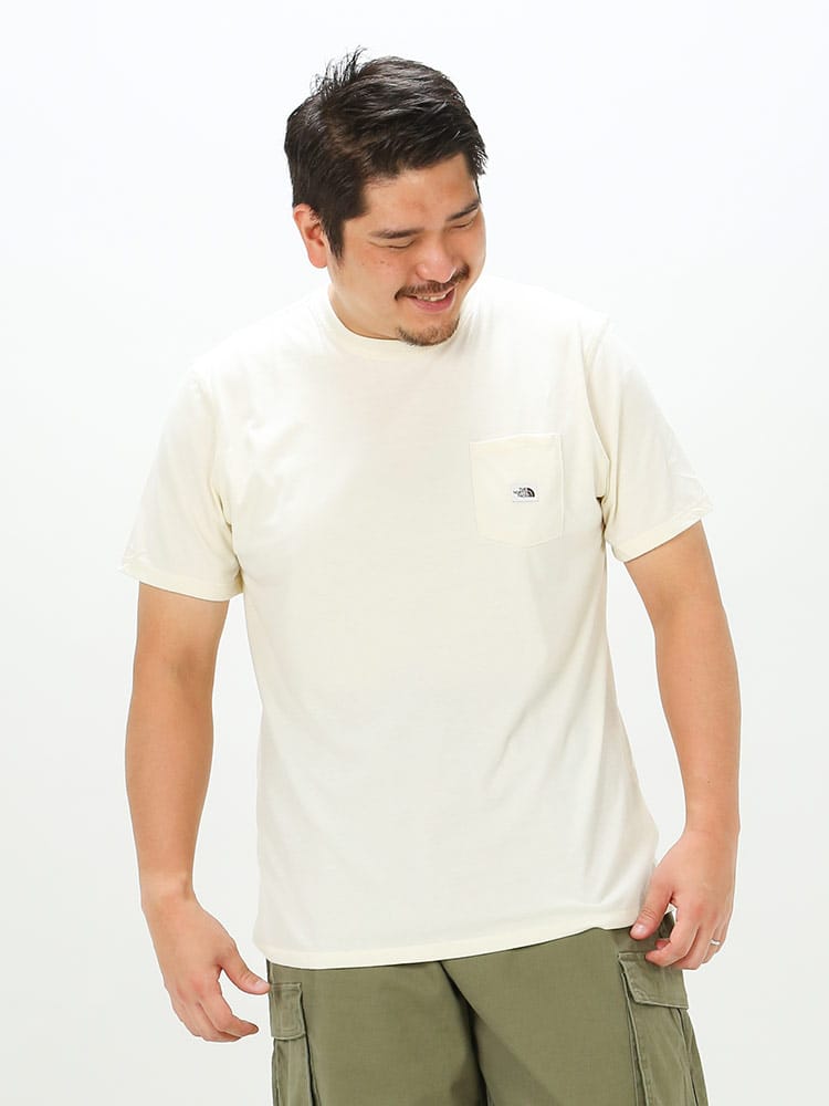 大きいサイズ メンズ THE NORTH FACE (ザ ノースフェイス) ポケット クルーネック 半袖 Tシャツ HERITAGE PATCH POCKET TEE