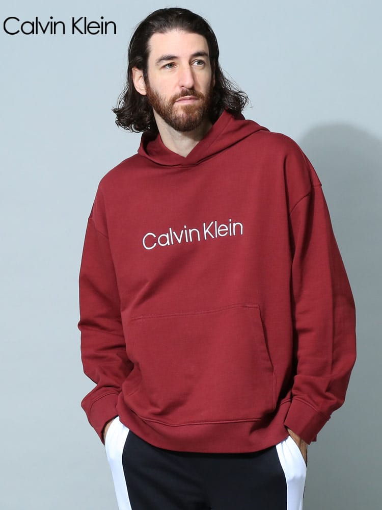 Calvin Klein (カルバンクライン) ロゴ刺繍 プルオーバー パーカー CK40HM231A2 ブランド メンズ スウェット