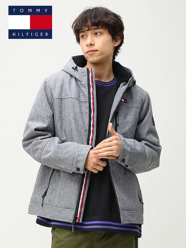 TOMMY HILFIGER (トミーヒルフィガー) 撥水 防風 裏ボア フルジップ 