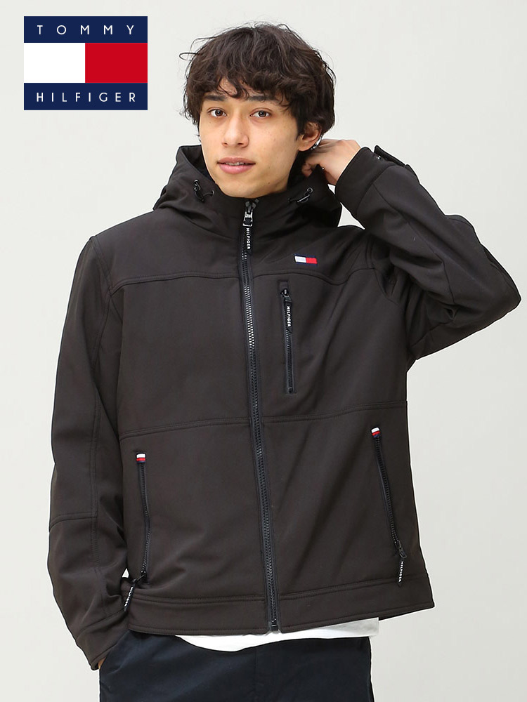 TOMMY HILFIGER (トミーヒルフィガー) 撥水 防風 裏ボア フルジップ ジャケット SOFTSHELL P【サカゼン公式通販】