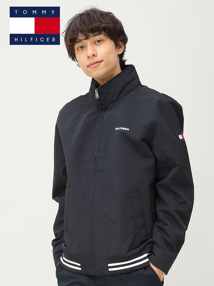 TOMMY HILFIGER (トミーヒルフィガー) フード収納 撥水 フルジップ 