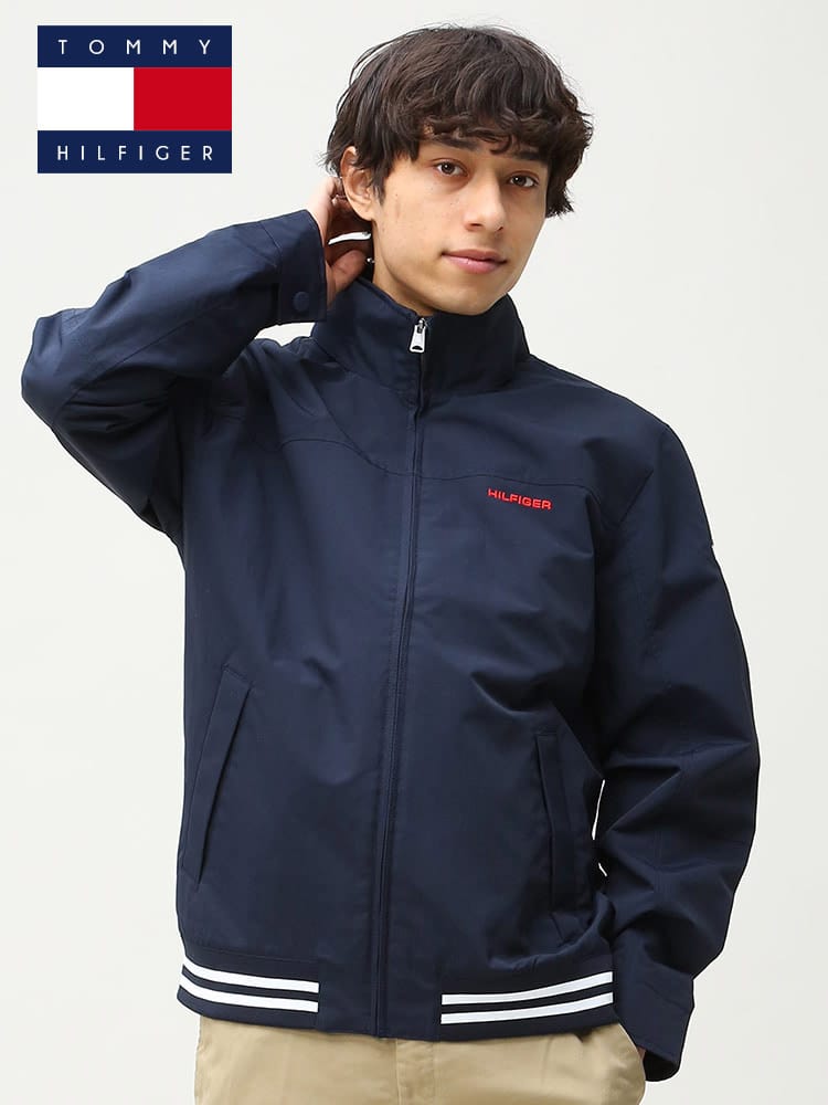TOMMY HILFIGER (トミーヒルフィガー) フード収納 撥水 フルジップ 