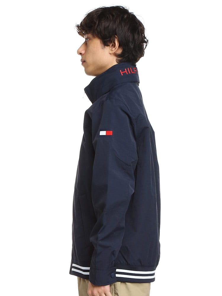 TOMMY HILFIGER (トミーヒルフィガー) フード収納 撥水 フルジップ 