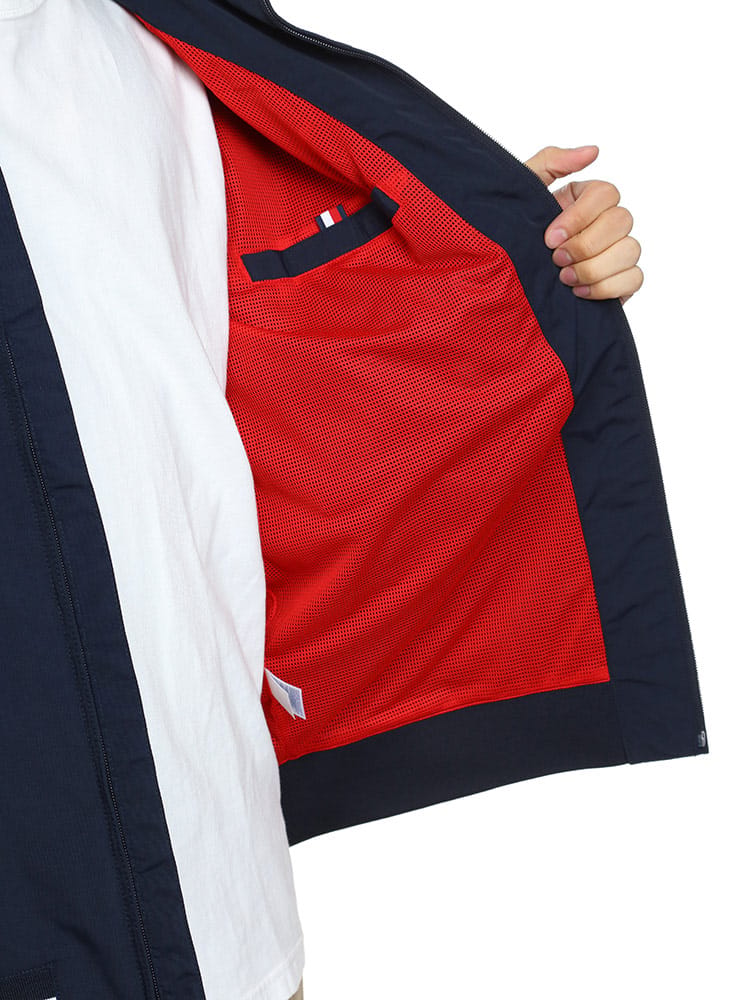 TOMMY HILFIGER (トミーヒルフィガー) フード収納 撥水 フルジップ 