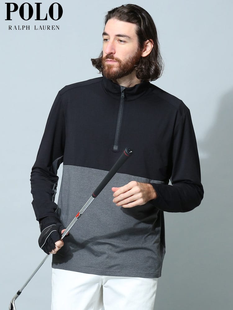 POLO RALPH LAUREN (ポロラルフローレン) バイカラー ハーフジップ 