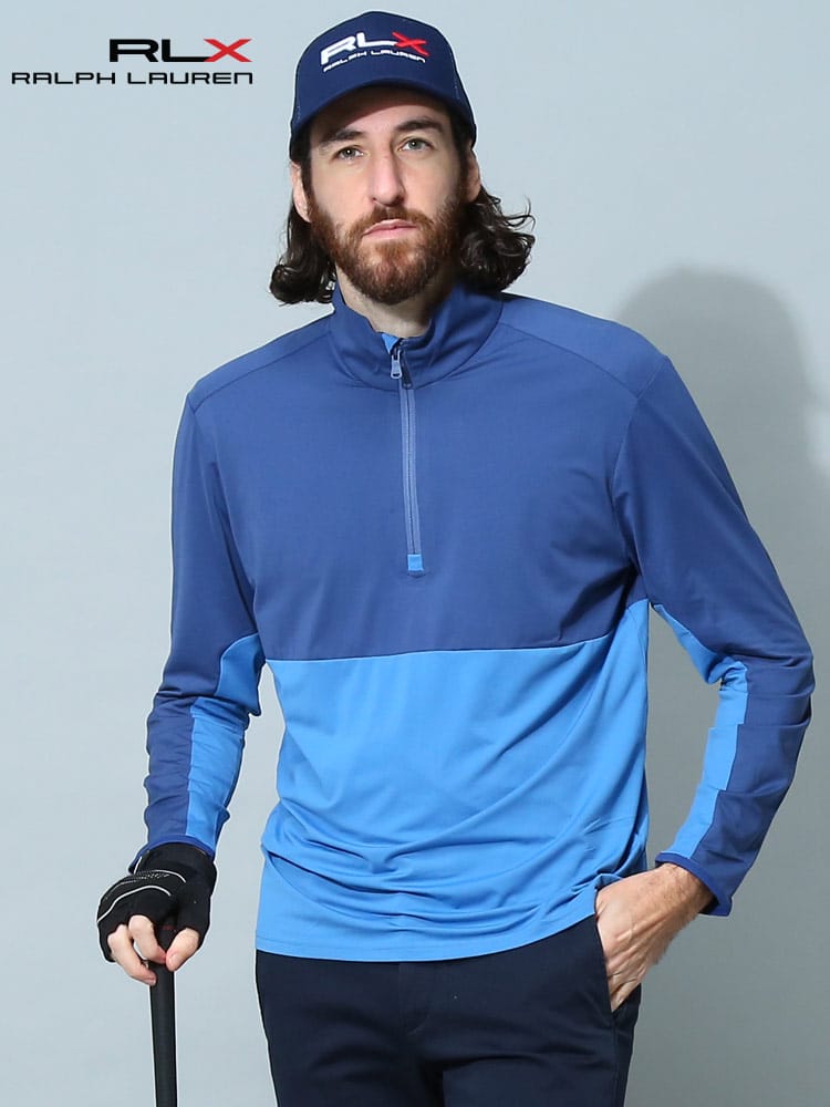 POLO RALPH LAUREN (ポロラルフローレン) バイカラー ハーフジップ プルオーバー RL785879926 ブランド メンズ スウェット