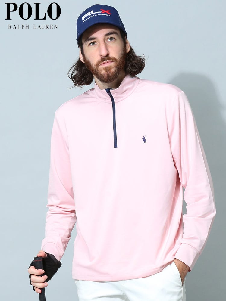 POLO RALPH LAUREN (ポロラルフローレン) ワンポイント ハーフジップ 長袖 プルオーバー RL710880104 ブランド メンズ スウェット