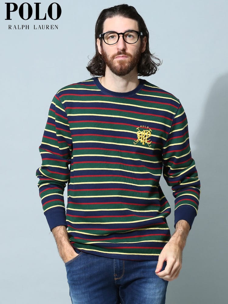 POLO RALPH LAUREN (ポロラルフローレン) マルチボーダー クルーネック 