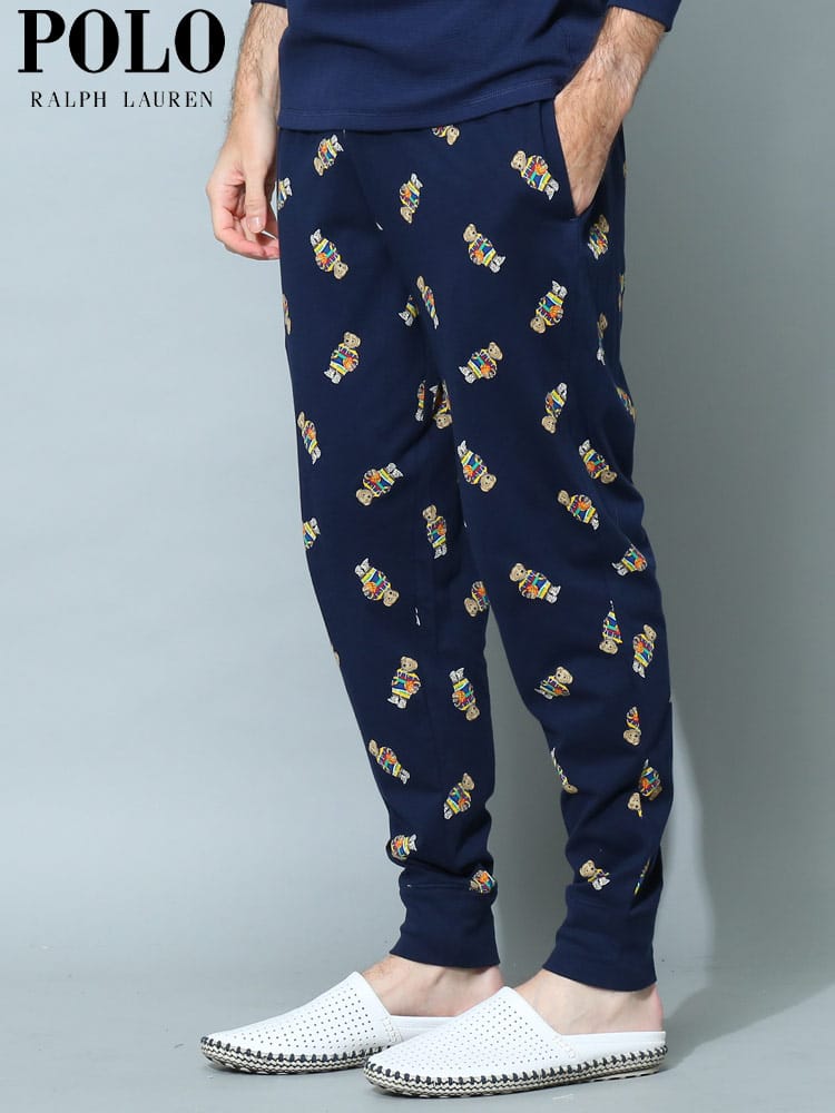 POLO RALPH LAUREN (ポロラルフローレン) ベア総柄 ルームウェア パンツ RLPK79RL ブランド