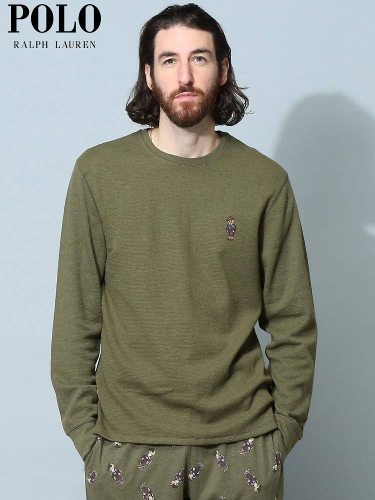 POLO RALPH LAUREN (ポロラルフローレン) ベアワンポイント クルーネック 長袖 Tシャツ RLPW26HFAO ブランド