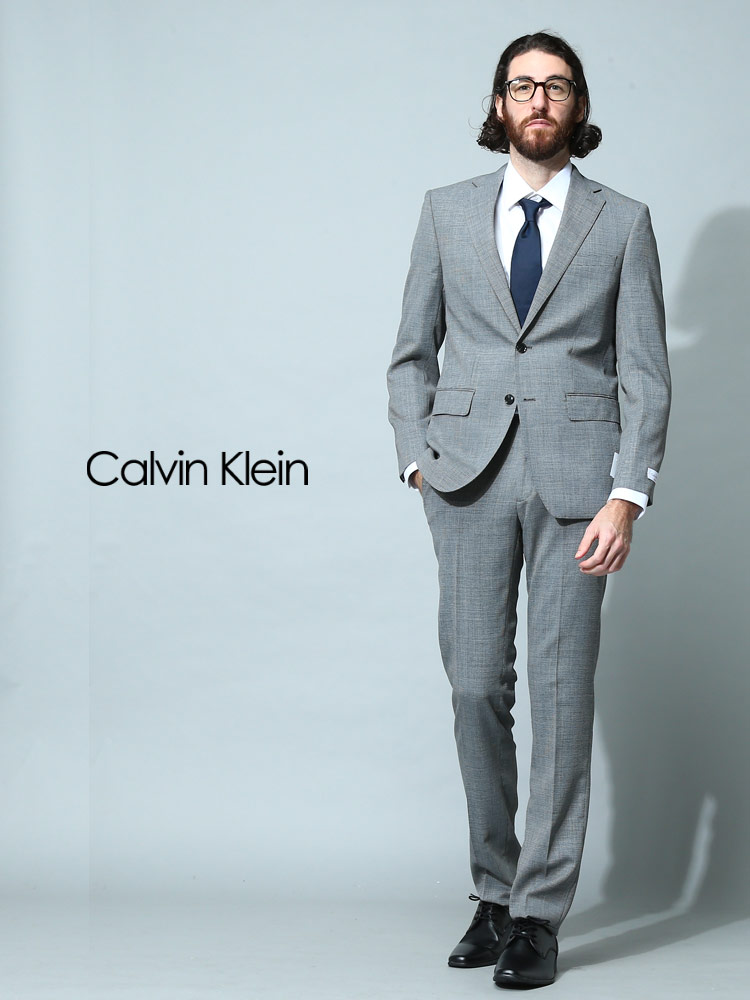Calvin Klein (カルバンクライン) 千鳥柄 シングル スーツ SLIMFIT CKMABRY5UZ0629 【サカゼン公式通販】