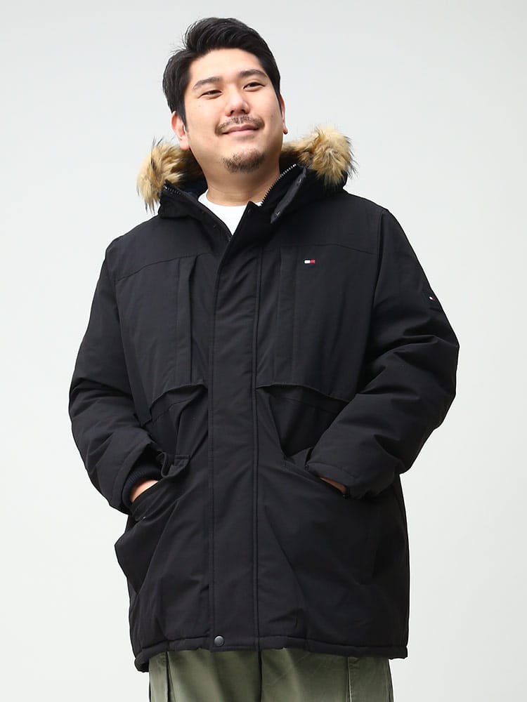 大きいサイズ メンズ TOMMY HILFIGER (トミーヒルフィガー) ファー 