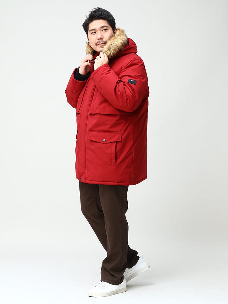 大きいサイズ メンズ TOMMY HILFIGER (トミーヒルフィガー) ファー 