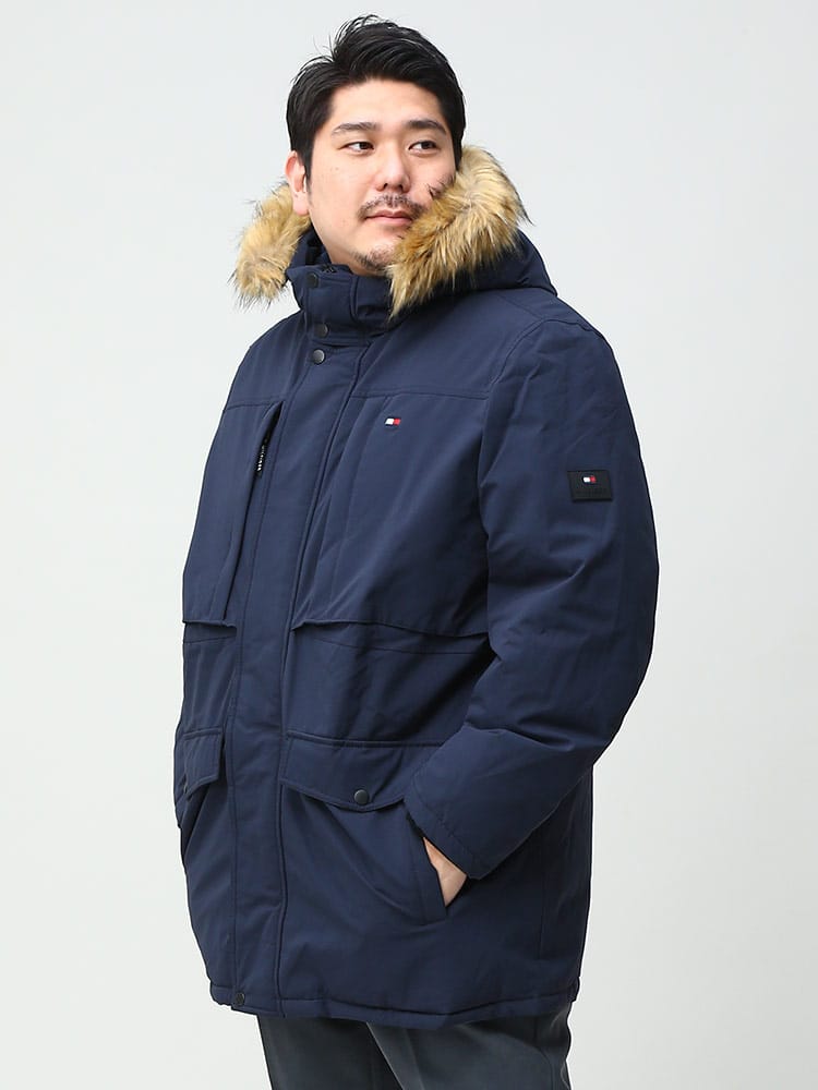大きいサイズ メンズ TOMMY HILFIGER (トミーヒルフィガー) ファー 