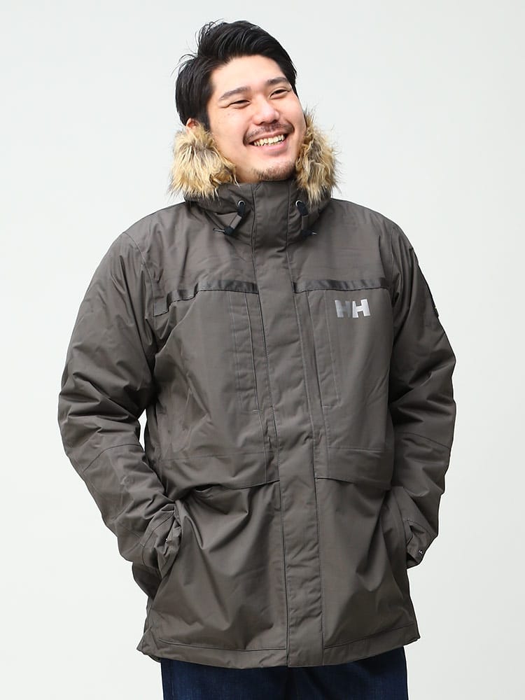 大きいサイズ メンズ HELLY HANSEN (ヘリーハンセン) Primaloft ファー 