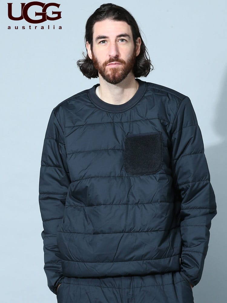 アグ オーストラリア メンズ トレーナー UGG Australia ブランド  トップス トレーナー プルオーバー 長袖 中綿 COLTEN PUFFER CREWNECK 大きいサイズ UGG1135730