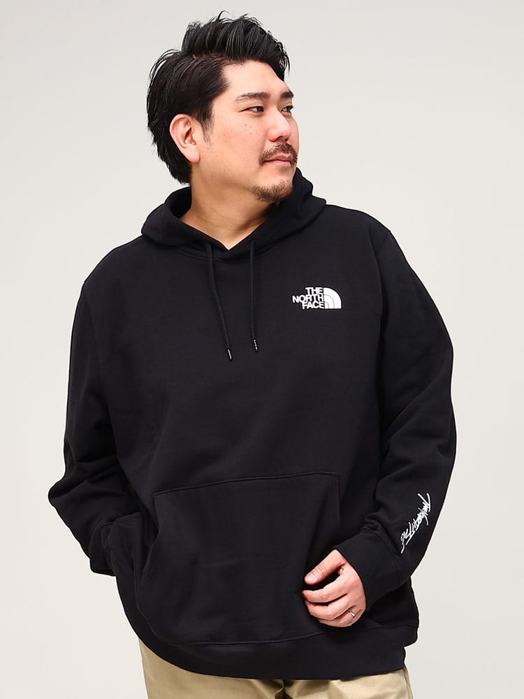 大きいサイズ メンズ THE NORTH FACE (ザ ノースフェイス) 裏起毛 バックプリント プルオーバー パーカー GRAPHIC INJECTION HOODIE