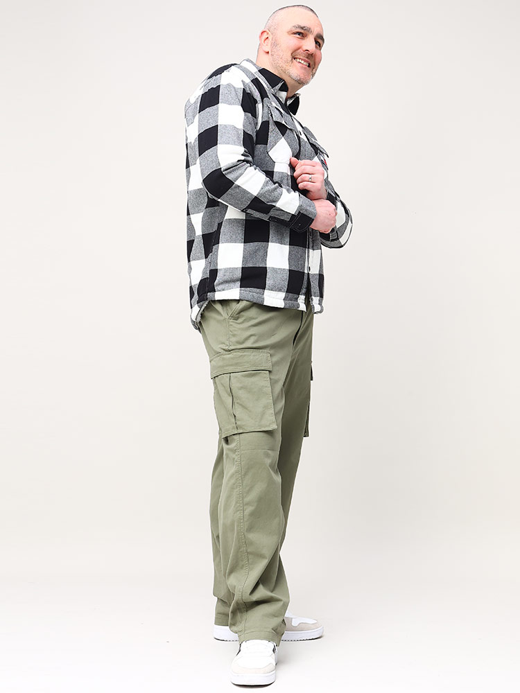 シャツ 裏ボア チェック フランネル SHERPA FLANNEL OVERSHIRT (TOMMY