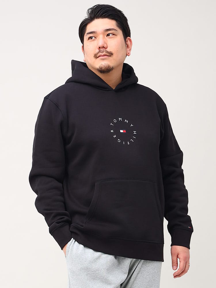 TOMMY HILFIGER トミーヒルフィガー 裏起毛 サークルロゴ プルオーバー パーカー ROUNDALL GRAPHIC HOOD 大きいサイズ メンズ